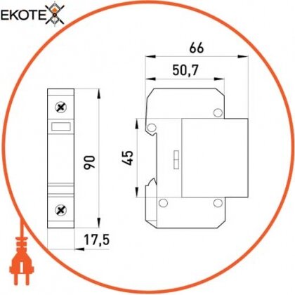 Enext i0340011 устройство для защиты от импульсных перенапряжений.industrial.surge.spd.s.npe, класс d, n / pe