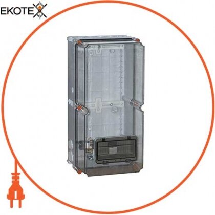 Коробка розподільна пластикова ZP50 IP55 (505*250*204) c під вікном 8-модулів, Enext, 9703-000