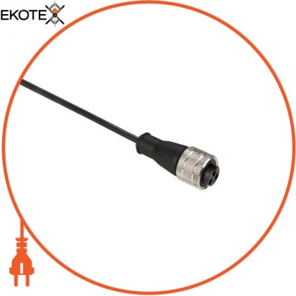 Schneider XZCP1670L5 pre-wired connectors xz - straight female - 7/8&quot;16 un - 3 pins - cable pur 5m