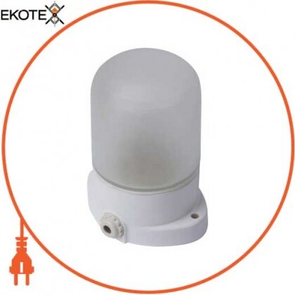 Enext l002059 светильник e.light.sauna.1.60.27.white, е27,60вт,ip54, корпус керамический, термостойкий, белый