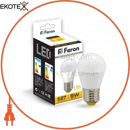 Feron 25557 светодиодная лампа feron lb-95 5w e27 2700k