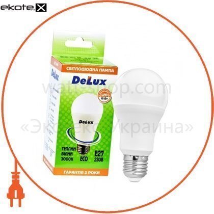 Delux 90005142 лампа светодиодная delux bl60 15вт е27 3000k теплый белый