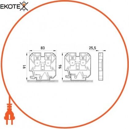 Клемна колодка складальна на DIN-рейку e.tc.din.pro.95, Enext, p049009