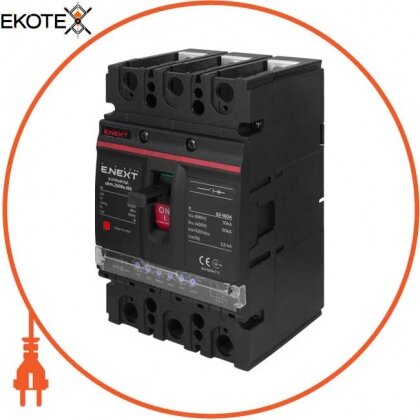 Enext i0770042 силовой автоматический выключатель e.industrial.ukm.250re.160 с электронным расцепителем, 3р, 160а