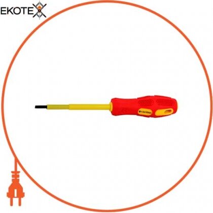 Enext t009001 отвертка изолированная e.tool.st.303 (3*75) шлиц
