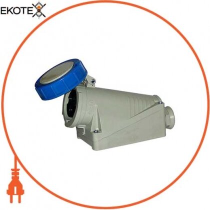 Силова розетка стаціонарна 3Р+N+Z, 400В, 16А, IP67, Enext, 2626-137