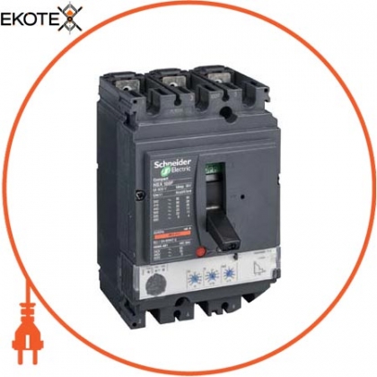 3П3Т Автоматичний вимикач MICROLOGIC 2.2 40A NSX100N, Schneider, LV429797