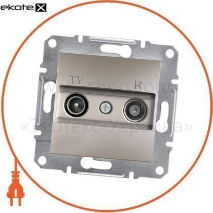 Asfora TV/R Розетка крайова 1дБ, без рамки, бронзовий, Schneider, EPH3300169