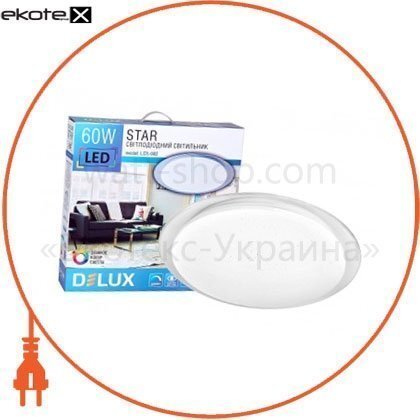 Delux 90011624 светильник светодиодный lcs-002 star 60w 3000/6000k+пульт