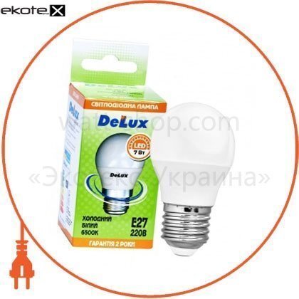 Delux 90011760 лампа светодиодная delux bl50p 7 вт 6500k 220в e27 холодный белый