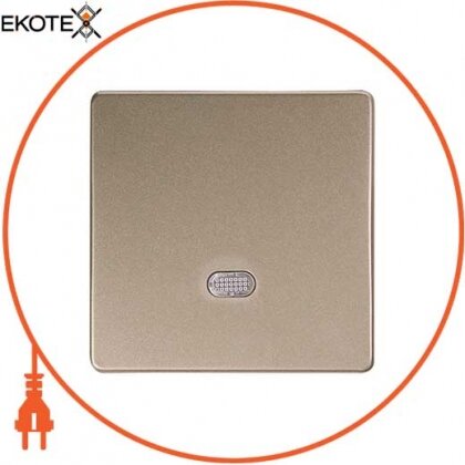 Кнопка e.lux.11651L.pn.l.nickel одинарна "нікель" з підсвічуванням, Enext, ins0040007