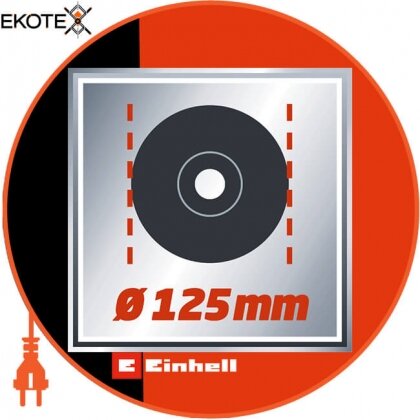 Einhell 4430885 угловая шлифовальная машина te-ag 125/750 kit