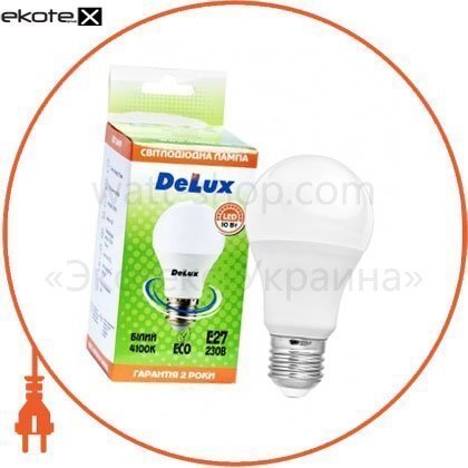 Delux 90005145 лампа светодиодная delux bl60 10 вт 4100k е27 белый
