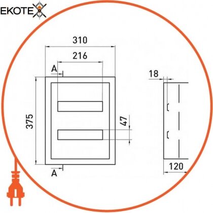 Enext s0100203 корпус металлический e.mbox.pro.n.24z ip31 навесной на 24 модуля с замком