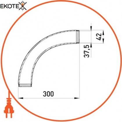 Enext i0390004 труба металлическая e.industrial.pipe.thread.1/2 с резьбой , 3.05 м