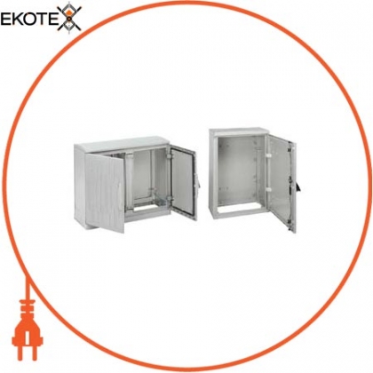 PLD - Floor standing encl.polyester w / plinth open bottom 850x1115x320 IP43 DIN2, Schneider, NSYPLD8122CG
