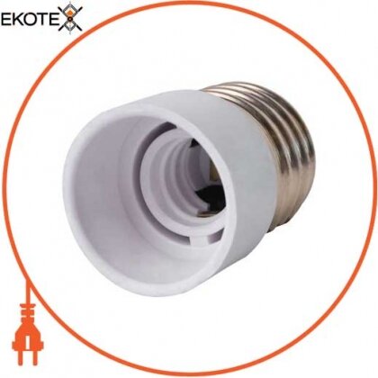 Enext s9100021 переходник e.lamp adapter.е27 / е14.white, из патрона е27 на е14, пластиковый