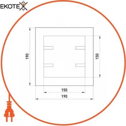 Enext s0100033 дверцы металлические ревизионные  e.mdoor.stand.150.150 150х150мм