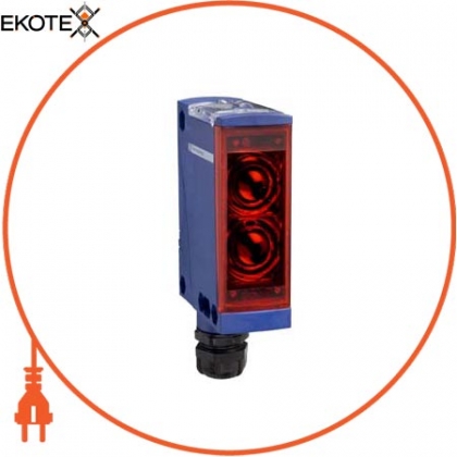photo-electric sensor - XUX - reflex - Sn 14m - 12..24VDC - terminals, Schneider, XUX1ANBNT16