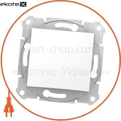 Sedna Перемикач 1 полюсний двонаправлений 16AX, без рамки білий, Schneider, SDN0400421