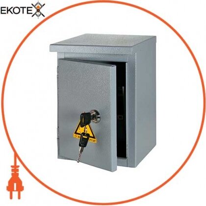Enext s0100130 корпус e.mbox.stand.n.15. z металлический, под 15мод., герметичный ip54, навесной, с замком