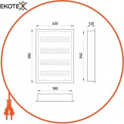 Щит освітлення ЩО-72В, 72 мод., IP31, що вбудовується, Enext, ЩО-72В