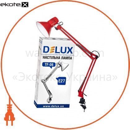 Delux 90012373 светильник настольный delux tf-06_e27 красный