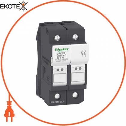 TeSyS fuse-disconnector 2P 30A - fuse class CC, Schneider, DFCC2