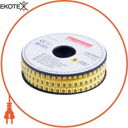 Enext s2037068 маркер кабельний e.marker.stand.2.4.9, 2-4 кв.мм, 9, 500 шт
