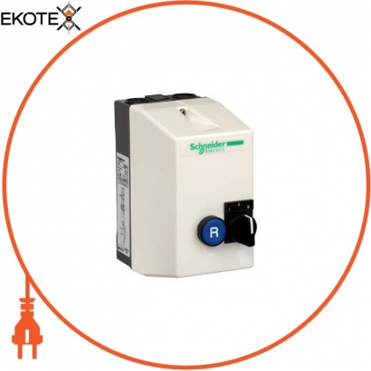 TeSys LE - закритий стартер DOL - 9 A - 24 V AC coil - selector 3 pos + reset, Schneider, LE1D09V7A09