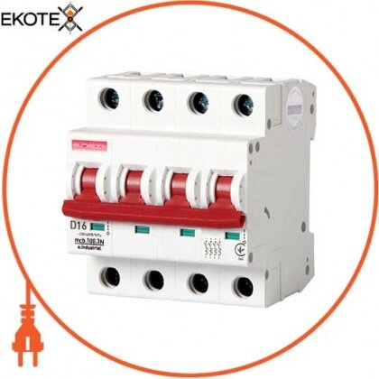 Enext i.0210003 модульный автоматический выключатель e.industrial.mcb.100.3n.d16, 3р + n, 16а, d, 10ка