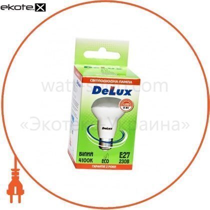лампа світлодіодна DELUX FC1 8 Вт R63 4100K 220В E27 білий, Delux, 90001322