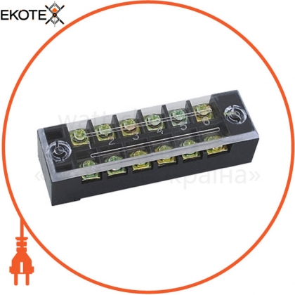 Клемна колодка захищена ENERGIO TB 15А 6 полюсів, ENERGIO, 51903