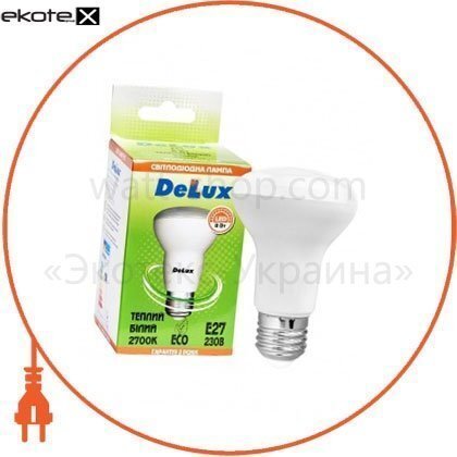 Delux 90001459 лампа светодиодная delux fc1 8 вт r63 2700k 220в e27 теплый белый