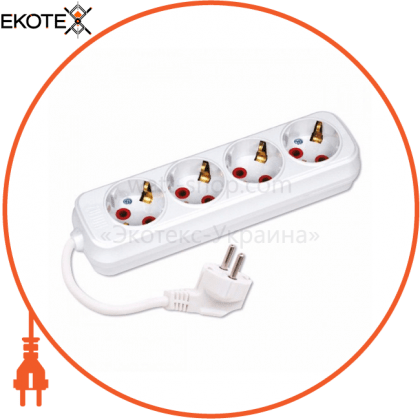 Подовжувач 4 гнізда 10 М з заземленням, Horoz Electric, 200-410-401