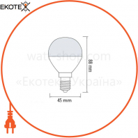 Лампа шарик SMD LED 10W 6400K Е14 1000Lm 175-250V/10/100
