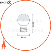 Лампа шарик SMD LED 10W 3000K Е27 1000Lm 175-250V /10/100