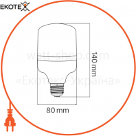 Лампа TORCH-20 LED 20W 6400K Е27 1650Lm 175-250V /40/