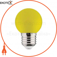 Лампа шарик SMD LED 1W E27 105Lm 220-240V желтая/10/250
