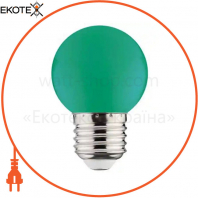 Лампа шарик SMD LED 1W E27 68Lm 220-240V зеленая/10/250
