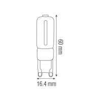 Світлодіодна лампа DECO-7 7W G9 2700К, Horoz Electric, 001-023-0007-020