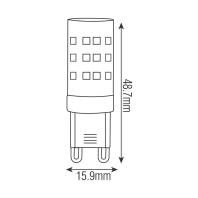 Світлодіодна лампа PETA-4 4W G9 2700K, Horoz Electric, 001-045-0004-020