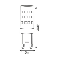 Світлодіодна лампа PETA-6 6W G9 4200K, Horoz Electric, 001-045-0006-030