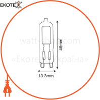 Лампа G9 COB LED 4W 2700K 400Lm 220-240V стекло/25/200