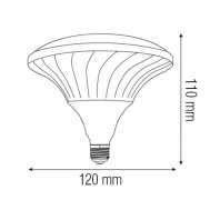 Світлодіодна лампа UFO PRO-30 30W E27 6400K, Horoz Electric, 001-056-0030-010