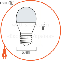 Лампа низьковольтна А60 SMD LED 10W 4200K E27 930Lm 24-48V/100