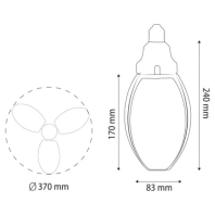 Світлодіодна лампа TRIO-R 36W Е27 6400К, Horoz Electric, 001-065-0036-010