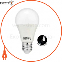 Лампа із дат. руху (5-8м) А60 SMD LED 10W 6400K E27 1032Lm 170-240V/10/100