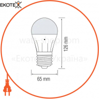 Лампа з фотосенсором А60 SMD LED 10W 4200K E27 1032Lm 170-240V/10/100