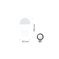 Cвітлодіодна лампа HOROSCOPE-9 9W E27 2700K-6500K, Horoz Electric, 001-084-0009-010